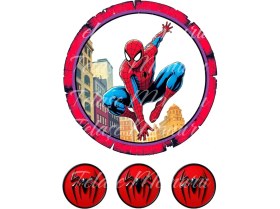 Resim Örümcek Adam Pasta Resmi ve Baskısı - Yenilebilir Pasta Üstü Resmi - Yenilebilir Kağıt Pasta Süsü 14 