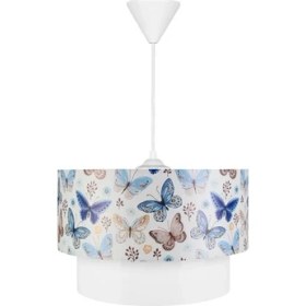 Resim Evdeco Çocuk Pasta Sarkıt Avize Kelebekler 