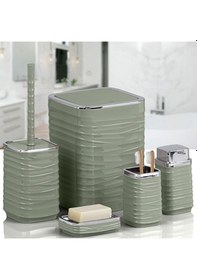 Resim 440-1y Luna 5 Lı Banyo Setı Krom Yesıl Yeşil 
