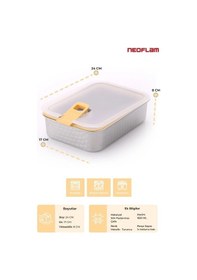 Resim Perfect Seal Paslanmaz Çelik Saklama Kabı 1650 Ml. Çok Renkli 