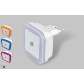 Resim Ct-9500 Led Gece Lambası Fotoselli Led Otomatik Yanan 2 Adet(524563240) Pembe 