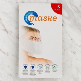 Resim Loren 3 lü Paket Yıkanabilir Maske 