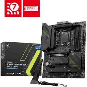 Resim MSI MAG Z790 TOMAHAWK MAX WIFI SOKET 1700 DDR5 7800MHZ(OC) PCI-E Gen5 M.2 USB3.2 DP HDMI 1x2.5G LAN WI-FI 7 ATX 