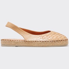 Resim Elle Camel Deri Kadın Espadril 