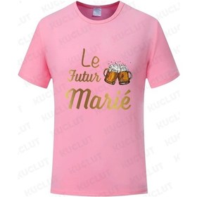 Resim Kuclut Fransız Evlilik Takımı Bekarlığa Veda Partisi T-shirt Damat Moda Grafik Düğün Tişörtaltınerkek Altın 