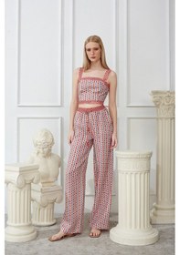 Resim Naar Bol Paça Kırmızı Kadın Pantolon 23161230 001 