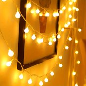 Resim 40/20/10 LED Kabarcık Top Işık Zinciri - USB ile Çalışan Dairesel Küre Işıklı, İç Mekan, Duvar ve Tatil Süslemesi için Uygun, Taşınabilir Noel Dekorasyonu | Asma Lamba | Bayram Atmosferi Süsleme 