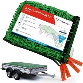 Resim Trıburg Alman Kalitesi 3.5x7 M Römork Filesi Köşe Işaretli & Kenar Takviyeli 