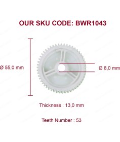 Resim BWR1043 Mazda 3 5 6 CX-7 CX-9 RX-8 G22C5858 İçin Ön Arka Kapı Cam Kriko Motor Tamir Dişlisi 