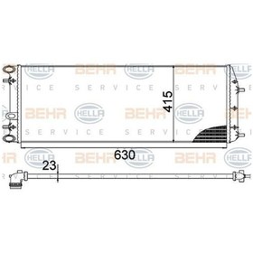 Resim BEHR 8MK376717-704 Su Radyatörü Polo IV 02- 1.4 16V 1.6 16V 1.4 TDI 1.9 Sdı 1.9 TDI Fox Cordoba 02- Isıtma Soğutma Sist. 38013340 