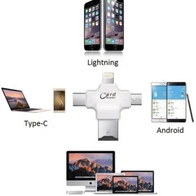 Resim İstanbul Teknoloji Apple iPhone Microusb Type C Tf Kart Okuyucu Reader 