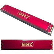 Resim Midex HN-24RD Kırmızı 24 Delikli Mızıka 