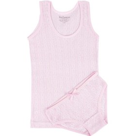 Resim Katamino Kız Çocuk Atlet Ve Slip İkili Takım Pembe 