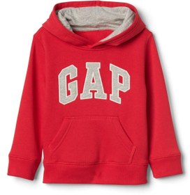 Resim GAP Erkek Bebek Kırmızı Gap Logo Kapüşonlu Sweatshirt 