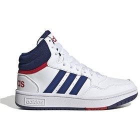 Resim Adidas Çocuk Spor Ayakkabı Hoops 3.0 Mıd K Gz9647 Beyaz 