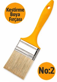 Resim Badem10 Kestirme Fırçası No:2 İz Bırakmayan Profesyonel Boya ve Kenar Düzeltme Fırçası 