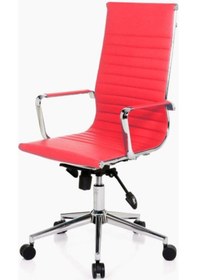 Resim Aykanoffice Aykan Ofis Riva Kırmızı Yönetici Koltuğu 