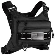 Resim Willowhaven Siyah Unisex Koşu Bel Çantası Spor Ve Outdoor Göğüs Sırt Çantası Siyah 