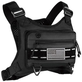 Resim Willowhaven Siyah Unisex Koşu Bel Çantası Spor Ve Outdoor Göğüs Sırt Çantası Siyah 