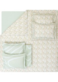 Resim Yataş Lenzy Tek Kişilik Yatak Örtülü Nevresim Takımı Çeyiz Seti Adaçayı 