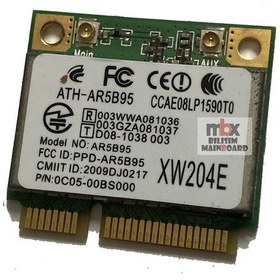 Resim MSI Uyumlu Ms-16Y1 Cr640 Cx640 Notebook Wifi Kartı Ath-Ar5B95 