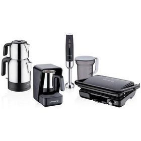 Resim Korkmaz A3011 Optima 4'lü 10 Parça Elektro Çeyiz Seti 