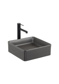 Resim Lena E-W1003MF Tezgahüstü Lavabo Füme 