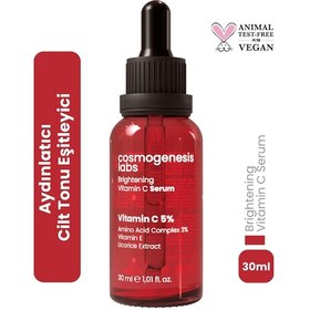 Resim Cosmogenesis Labs %5 Vitamin C Aydınlatıcı Serum 30ml – Parlatıcı Ton Eşitleyici Pürüzsüzleştirici Vegan Askorbik Asit 