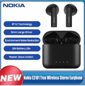 Resim Nokia E3101 True Wireless Stereo Kulaklık Bt 5.1 Kulaklık Enc Gürültü Azaltma/13mm Sürücü/20h Pil Ömrü Mikrofonlu Kulaklıklar 