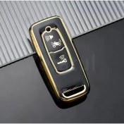 Resim Honda Forza 2023-2024-2025 Anahtar Kılıfı Siyah-Gold 