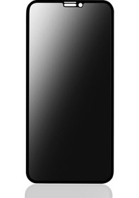 Resim Apple Uyumlu iPhone X / Xs Hayalet Privacy Gizli Cam Ekran Koruyucu Siyah 