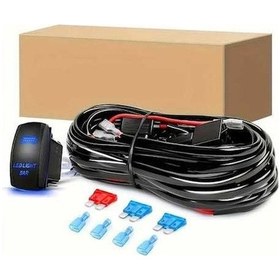 Resim Pazly 2 Adet 3m Araba Işığı Bağlantı Kablosu, Çalışma Işıkları Şerit, Off Road Araçlar İçin, Oda Elektrik/kablolama Uygun 