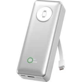 Resim Wiwu WI-P023 Elite Serisi Dijital LED Göstergeli Akıllı Saat Kablosuz Powerbank 20000MAH 145W Gümüş 