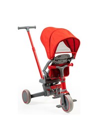 Resim Baby2go Go-bike Ebeveyn Kontrollü 3 Tekerlekli Tenteli Bisiklet Haki 