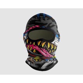 Resim Buffalo Motorcu Ve Kuryeler İçin Outdoor Rüzgar ve Antialerjik Yüz Koruma Motorcu Maske Balaklava Desenli 