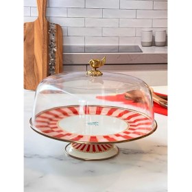 Resim Rossev Bellisima Emaye Kek Fanusu 