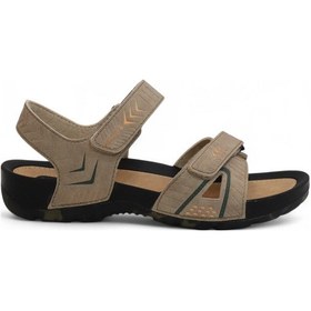 Resim 2145-9829 Tam Anatomik Bantlı Günlük Ve Deniz,havuz Gibi Islak Zeminler İçin Uyumlu Erkek Sandalet Kum 