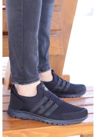 Resim Vojo Huboss Rahat Taban Bağcıksız Erkek Spor Ayakkabı 267800001860 185 Black Black 