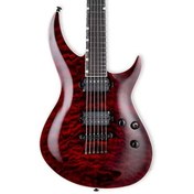 Resim Esp Ltd H-3 1000 QM See Thru Black Cherry Elektro Gitar 