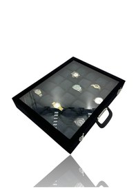 Resim Richbox Bond 30'lu Saat Çantası Alcantara Siyah 