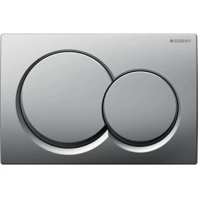 Resim Geberit ALPHA01 Kumanda Paneli, 2 Kademeli Deşarj Için, Mat Krom - 115.035.46.1 