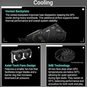 Resim DUAL-RTX5070-O12G-NVIDIA-GEFORCE-RTX 5070-12GB GDDR7-192BIT-2XHDMI-3XDP-DLSS4 Ekran Kartı 