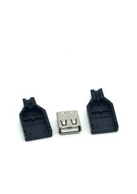 Resim Usb Dişi Soket 4 Pin Plastik Kapaklı 5 Adet 
