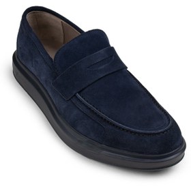 Resim Deery Erkek Süet Lacivert Comfort Loafer 