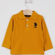 Resim U.S. Polo Assn. U.s. Polo Assn Lisanslı Classic Hardal Erkek Bebek Uzun Kol Yakalı Sweatshirt 