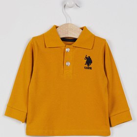 Resim U.S. Polo Assn. U.s. Polo Assn Lisanslı Classic Hardal Erkek Bebek Uzun Kol Yakalı Sweatshirt 