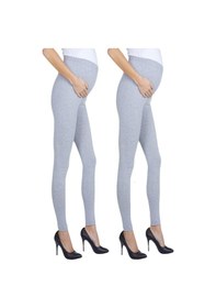 Resim Luvmabelly Myra8001 8009 Beli Ayarlanabilir Hamile Tayt Seti-gri - Gri 