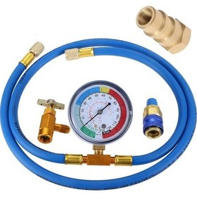 Resim Dashanshop R134a R12 Dolum Hortumu Komple Set Manometre Ve Adaptorlu 51inc Araç Klima Bakım 