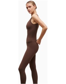Resim United Colors Of Benetton Because Of Alice Base Sculpting Tank TopAskılı Kadın Atlet Sporcu Atleti Kahverengi M 