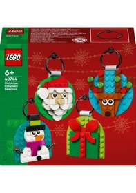 Resim LEGO® Yılbaşı Süsü Koleksiyonu 40744 – 6 Yaş ve Üzeri İçin Kardan Adam, Ren Geyiği ve Noel Baba Yılbaşı Süsleri Yapım Seti (153 Parça) 